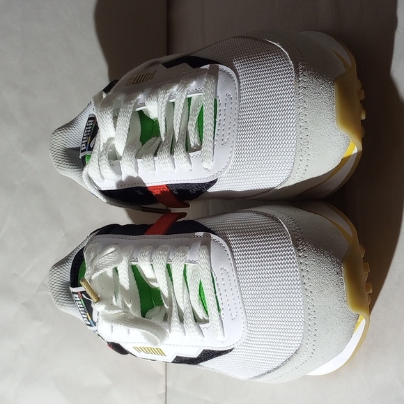 baskets future rider 373384 puma white puma black